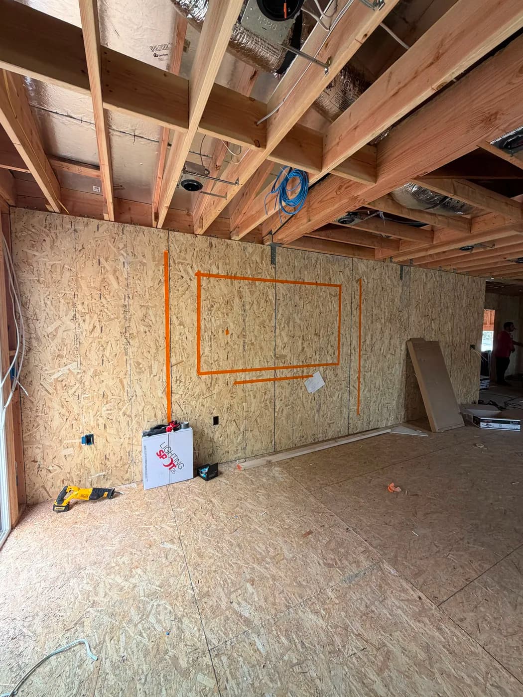 Interior room framing and rough-in by Top Tech Builders